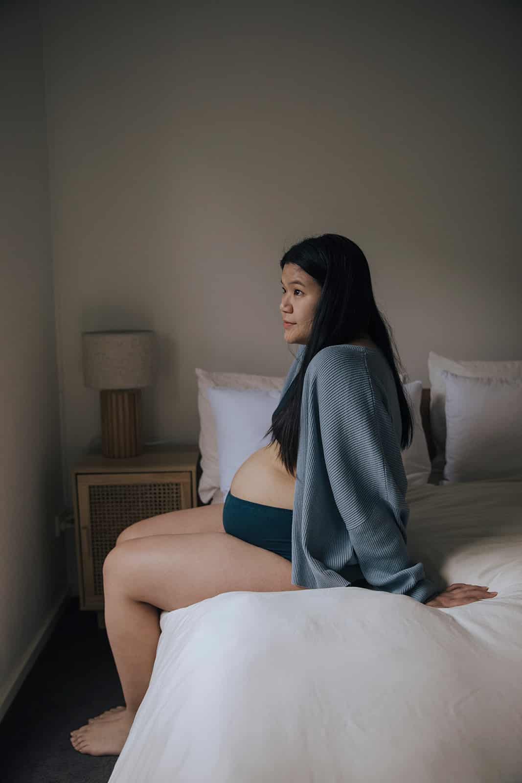 Annabelle at home 40 weeks pregnant