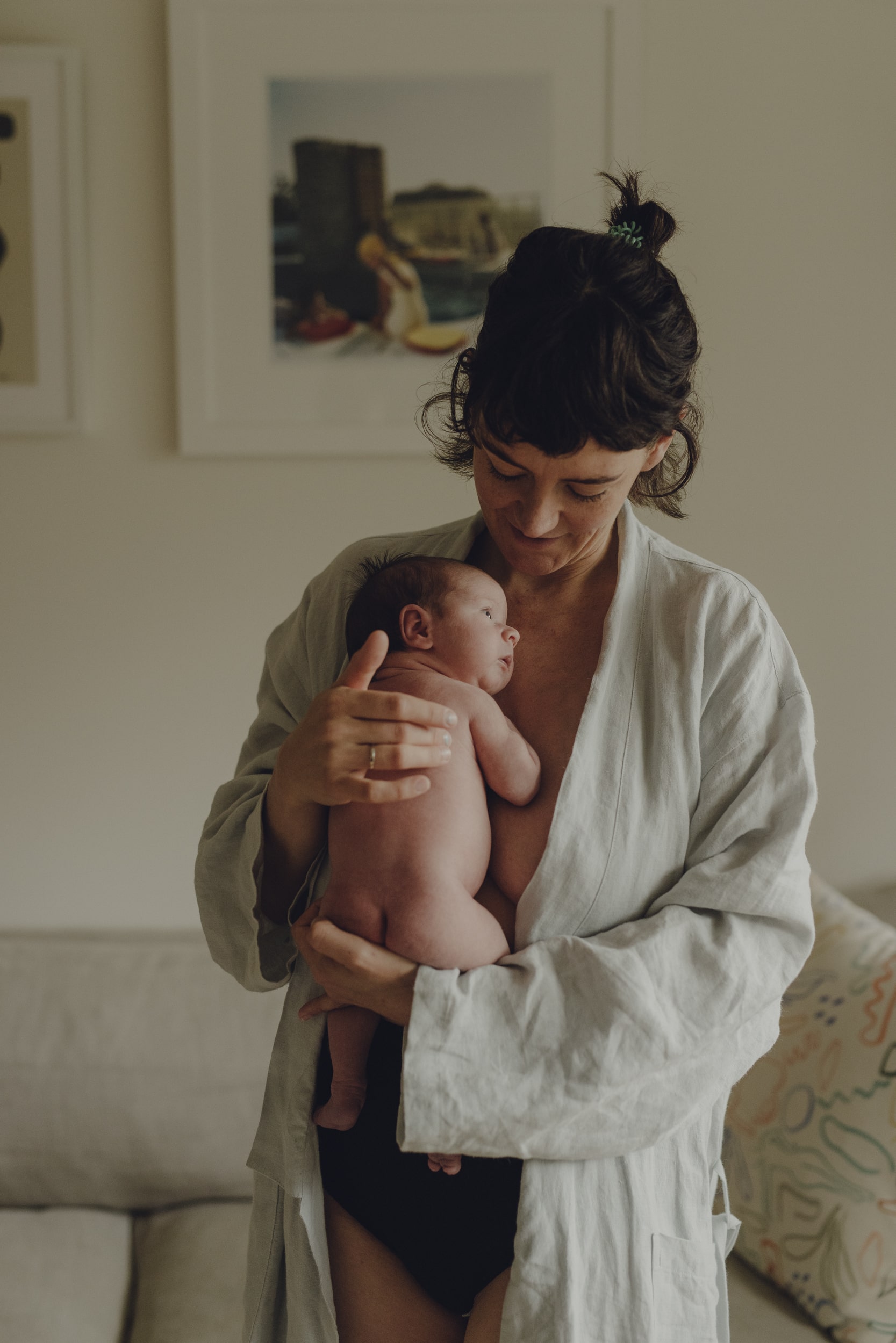 breast engorgement skin to skin