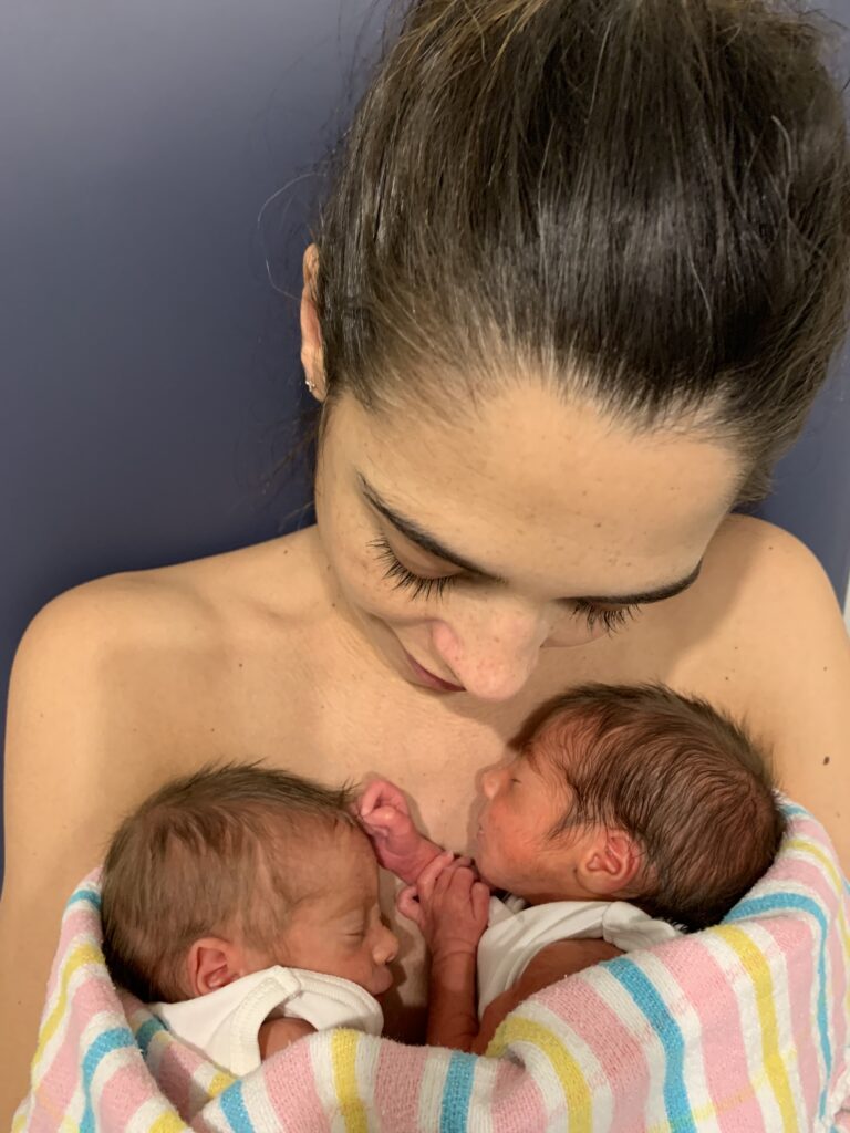 Fraternal twin birth story