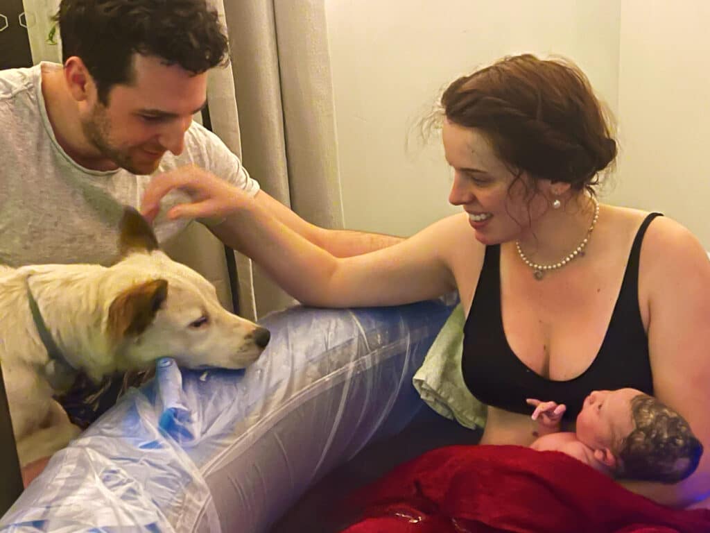 Tylah home water birth